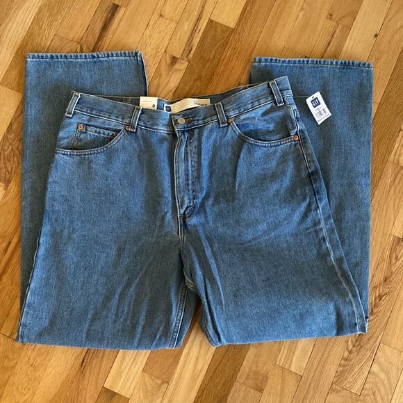 NWT Gap Loose Fit Straight Leg Jeans Size 38x32 - Picture 2 of 13